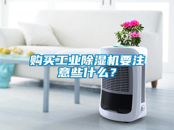 購買工業(yè)除濕機要注意些什么？