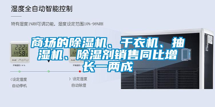 商場的除濕機、干衣機、抽濕機、除濕劑銷售同比增長一兩成